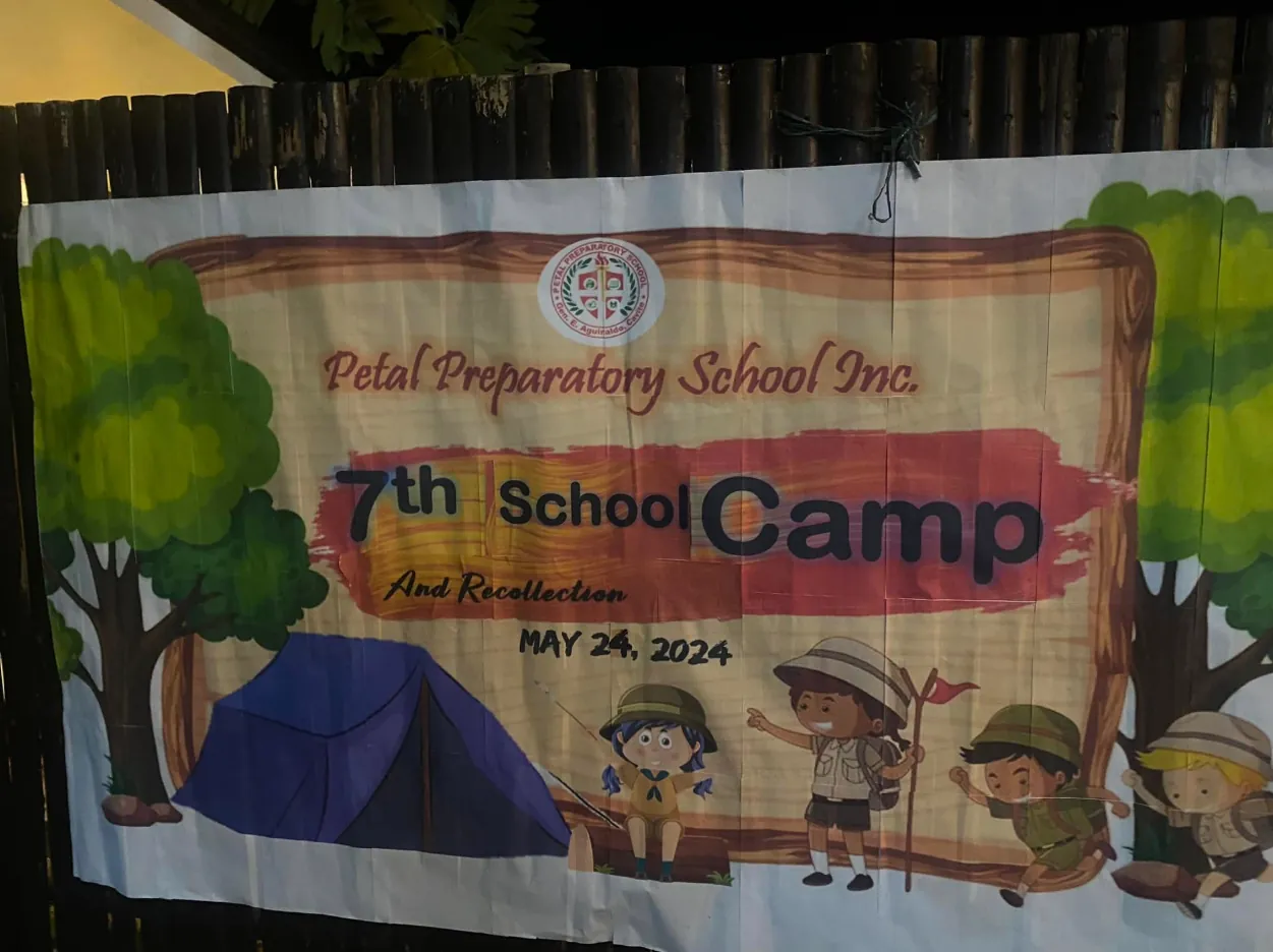 Banner for Petal Preparatory School's 7th School Camp and Recollection, May 24, 2024